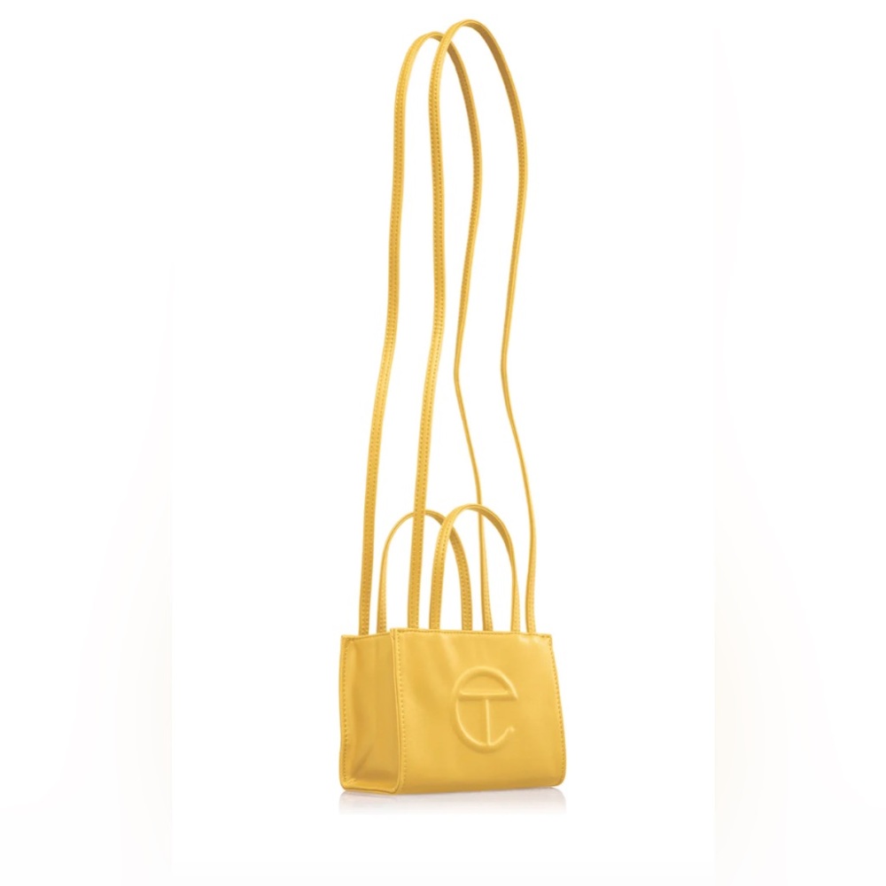 Yellow small Telfar shopper bag